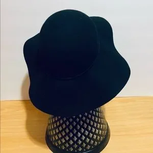 ASOS | Accessories | Asos Black Wool Floppy Wide Brim Hat  display picture 3